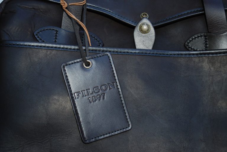 filson original leather trimmed briefcase